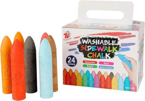 24 PCS WASHABLE SIDEWALK CHALK