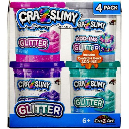 CRA-Z-SLIMY GLITTER! 4 PACK