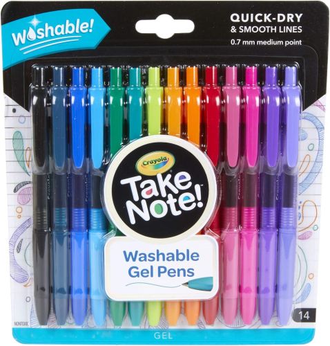 Crayola 14 Ct Take Note! Washable Gel Pens