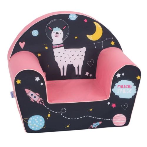 DELSIT ARM CHAIR - LAMA IN SPACE PINK