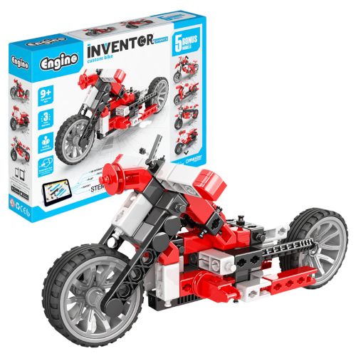 ENGINO - INVENTOR MECHANICS CUSTOM BIKE WITH 5 BONUS MODELS