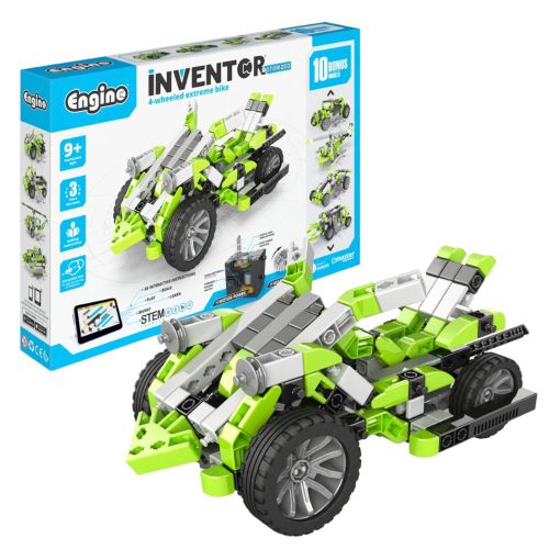 ENGINO - INVENTOR MOTORIZED 4 WHEELED EXTREME BIKE WITH 10 BONUS MODELS