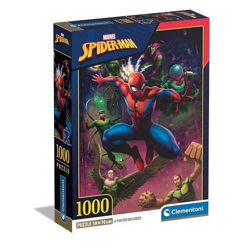 CLEMENTONI - MARVEL SPIDERMAN PUZZLE, 1000 PIECES