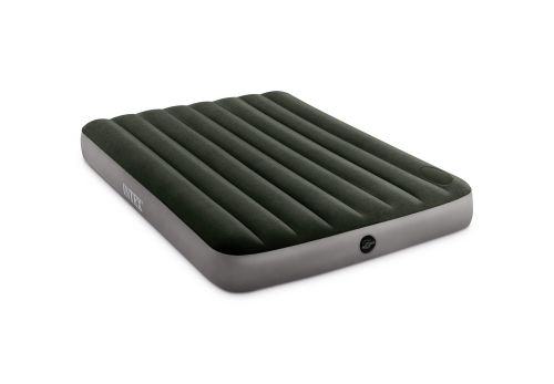 INTEX QUEEN DURA-BEAM DOWNY AIRBED WITH FOOT BIP