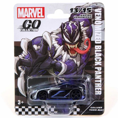 MARVEL GO DIECAST RACING VENOM.B.PANTHER 3IN