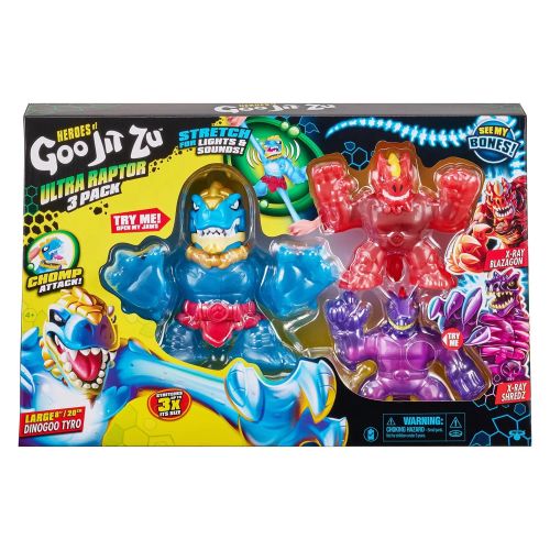 Hero Goo Jit Zu Ultra Raptor Pack Of 3