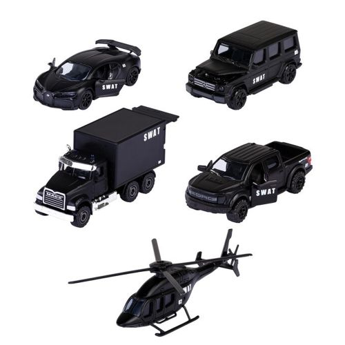 MAJORETTE - GIFTPACK 5 SWAT POLICE VEHICLES