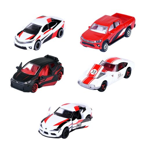 MAJORETTE - TOYOTA RACING DIE-CAST GIFT PACK, 5 PIECES