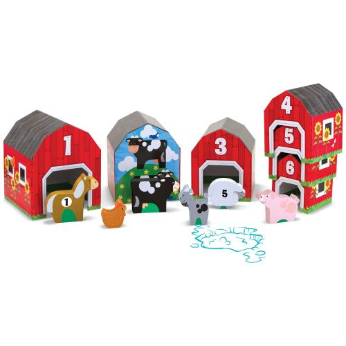 MELISSA & DOUG - NESTING AND SORTING BARNS AND ANIMALS