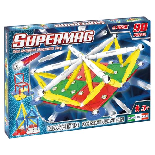 SUPERMAG - CLASSIC PRIMARY MAGNETIC CONSTRUCTIONS SET, 98 PCS