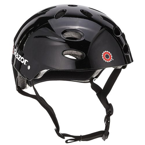 RAZOR - V17 YOUTH HELMET, GLOSS BLACK