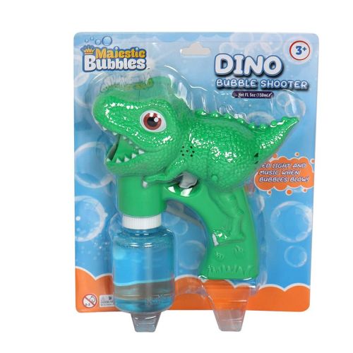 MAJESTIC BUBBLES BUBBLE DINO  SHOOTER BATTERY OPERATED NEW