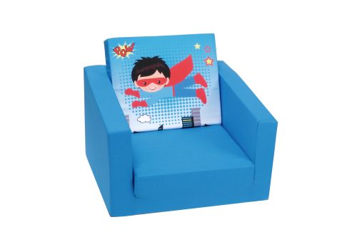 SINGLE SOFA - SUPER HERO BLUE