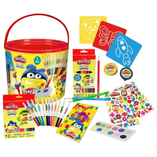 PLAY DOH 46 PIECES ART SET IN BUCKET