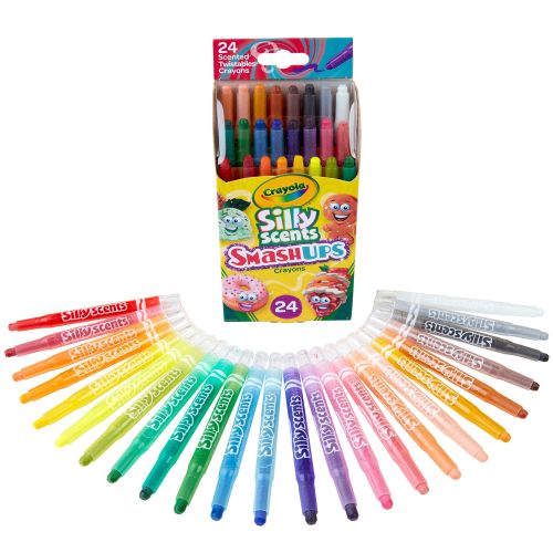 CRAYOLA - SILLY SCENTS MINI TWISTABLE CRAYONS, 24 COUNT