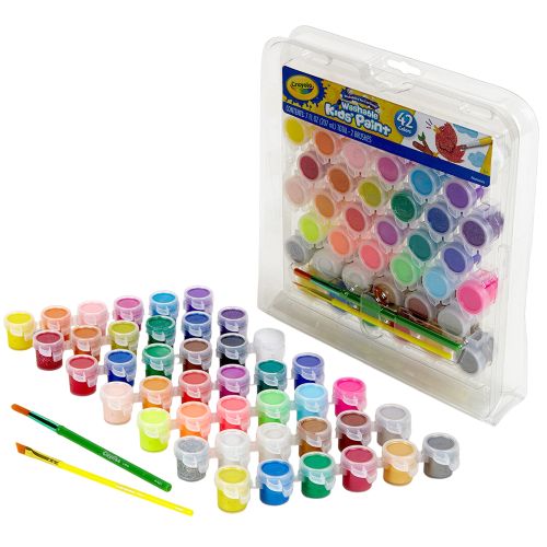 CRAYOLA - WASHABLE KIDS PAINT, 42 COUNT