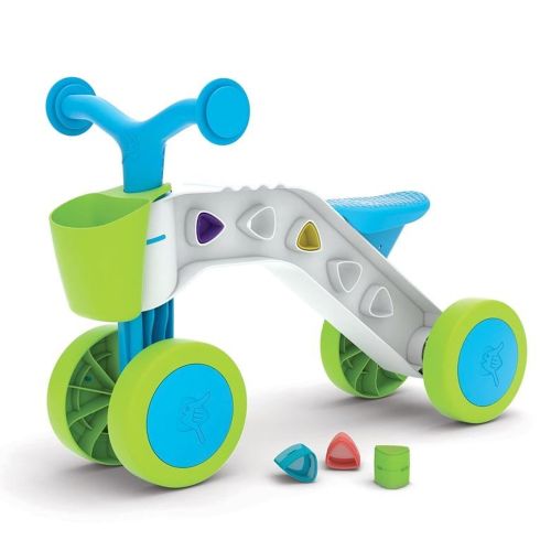 CHILLAFISH - ITSIBITSI BLOCKS 4-WHEEL BALANCE BIKE, BLUE