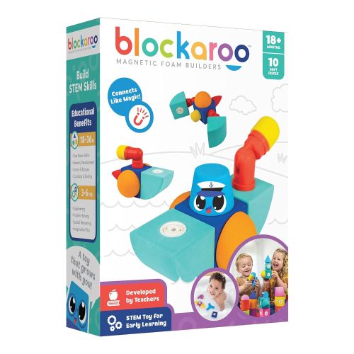 BLOCKAROO MAGNETIC FOAM BLOCKS -SMALL -BOAT