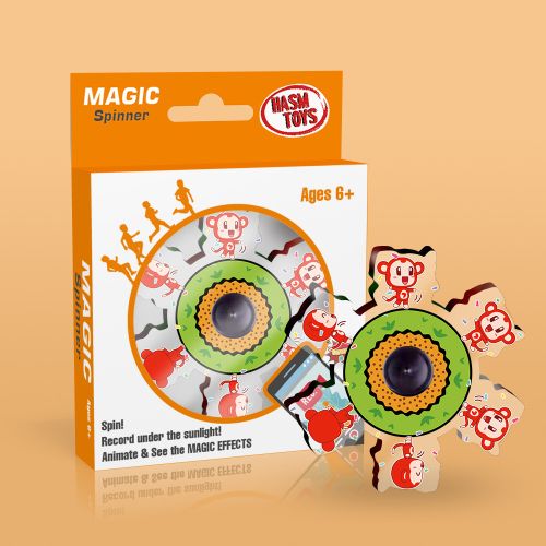 TWIRLING MONKEY MAGIC BLISTER CARD+COLOR BOX