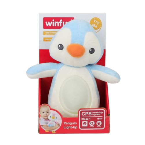 WINFUN - PENGUIN LIGHT UP TOY, BLUE