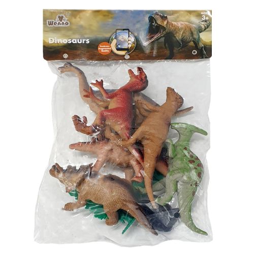 WENNO - DINOSAUR PLAYSET, 10 PIECES