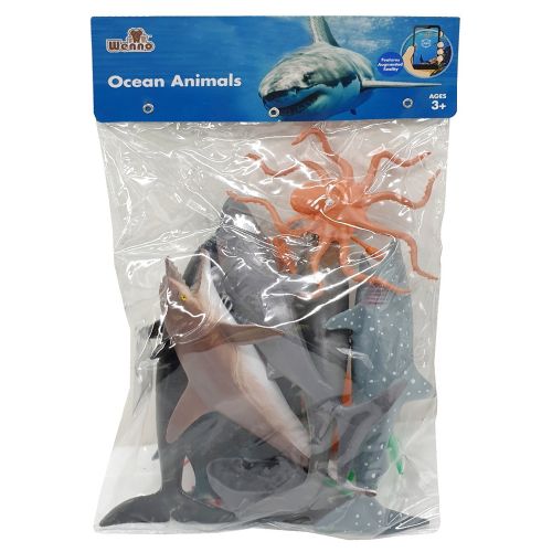 WENNO - OCEAN ANIMAL PLAYSET, 12 PIECES