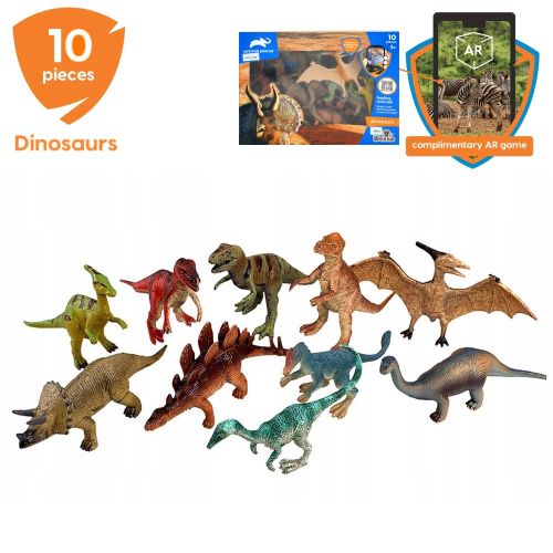 ANIMAL PLANET - DINOSAURS ANIMALS PLAYSET, 10 PIECES