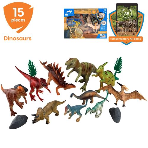 ANIMAL PLANET - DINOSAUR, 15 PIECES